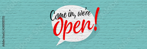 Come in, we're open photo