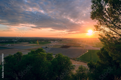 Atardecer desde La Manbla en Tudela de Duero, Valladolid