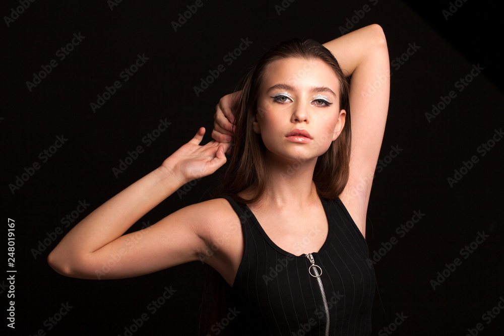 Close up Make up fashion model Close up Make up fashion model