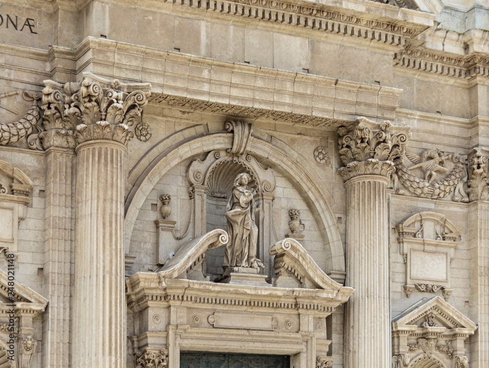 Fototapeta premium Italia Puglia Lecce chiesa Santa Irene particolare