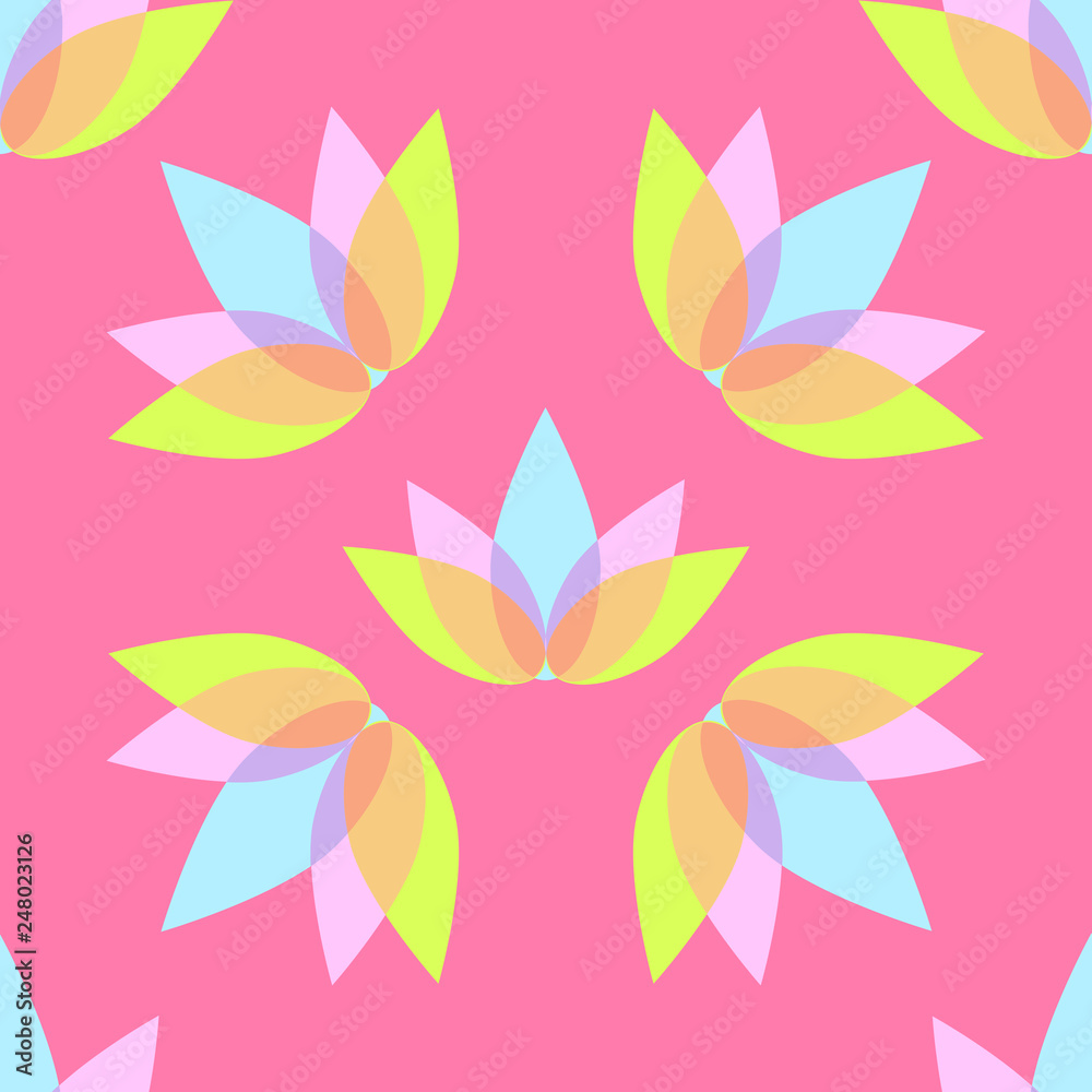 lotus seamless pattern