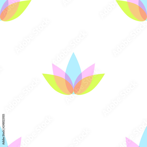 lotus seamless pattern