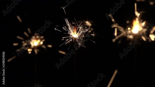 Sparkler Lights - Squip - Slow Motion photo