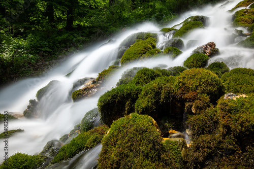 Seven spring waterfall in Bucegi mountains   Romania   cascada sapte izvoare