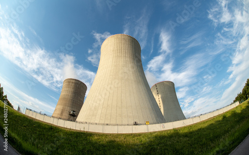 Power plant towers