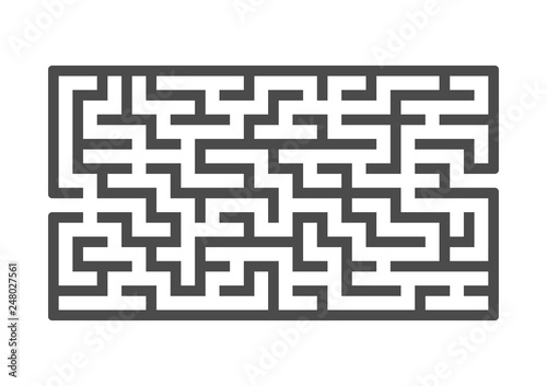 Abstract labyrinth. Game for kids. Puzzle for children. Maze conundrum. Vector illustration.