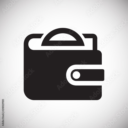 Wallet icons on white background for graphic and web design, Modern simple vector sign. Internet concept. Trendy symbol for website design web button or mobile app