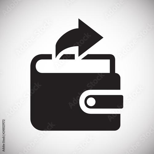 Wallet icons on white background for graphic and web design, Modern simple vector sign. Internet concept. Trendy symbol for website design web button or mobile app