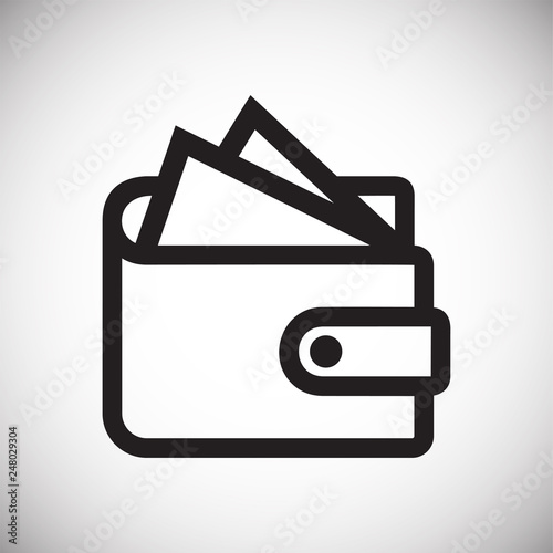 Wallet icons on white background for graphic and web design, Modern simple vector sign. Internet concept. Trendy symbol for website design web button or mobile app