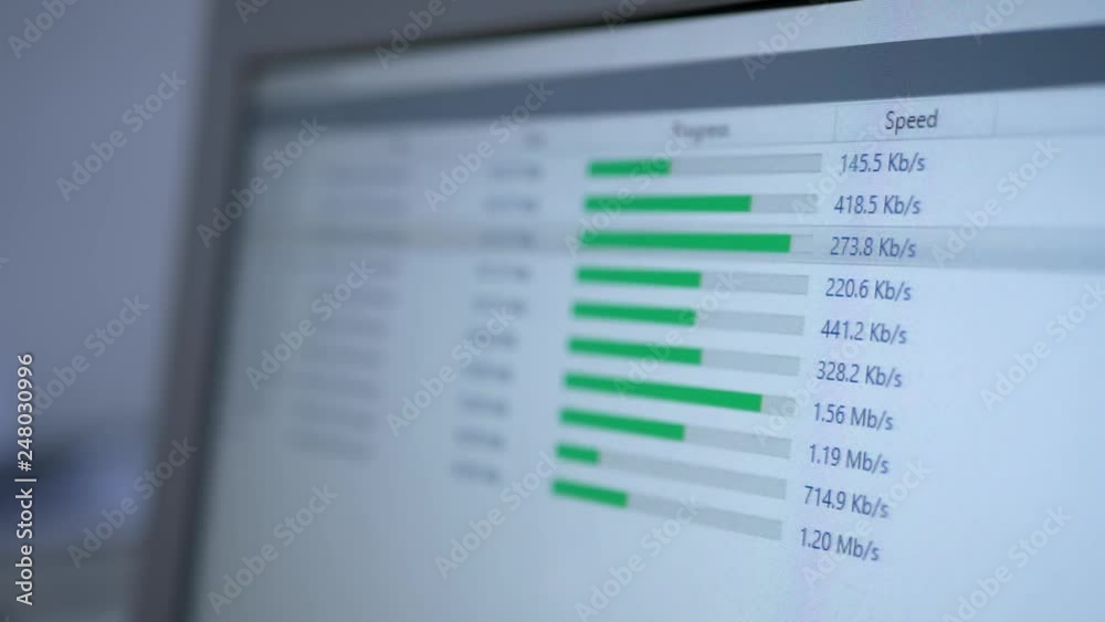 Download process bar on screen Download process bar on screen