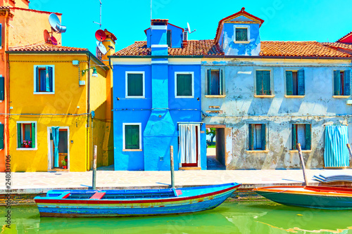 Houses by canal in Burano