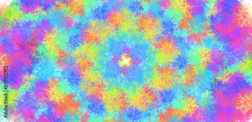 splashed colors abstraction