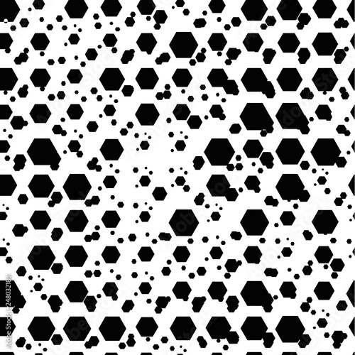 Seamless abstract background with dots  circles. Round square. Messy infinity spotted  dotted geometric pattern. Vector illustration.    