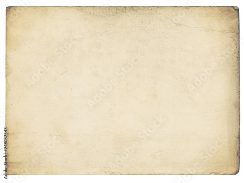 Vintage paper background isolated - (clipping path included)