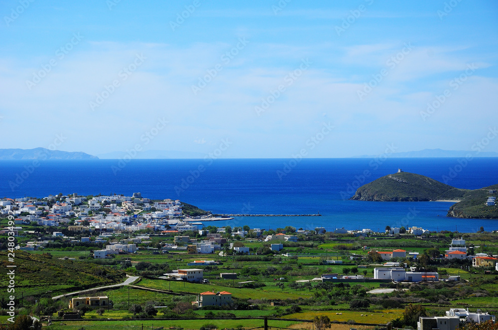 Gavrio From The Top Andros Island Greece