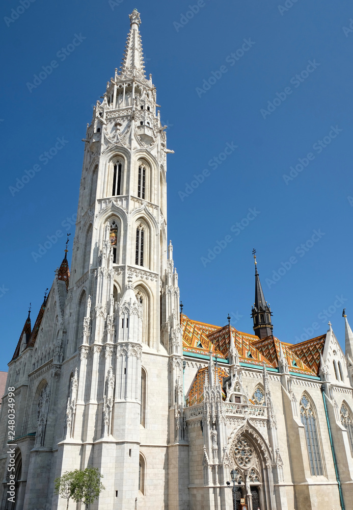 Budapest Hungary temple. The city attractions. Traveling in Europe.