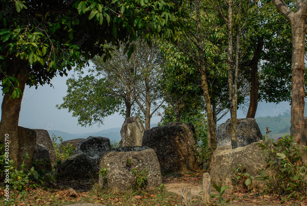 The Plains of Jars,archaeological site,near Phonsovan,Laos The Plains of Jars,archaeological site,near Phonsovan,Laos