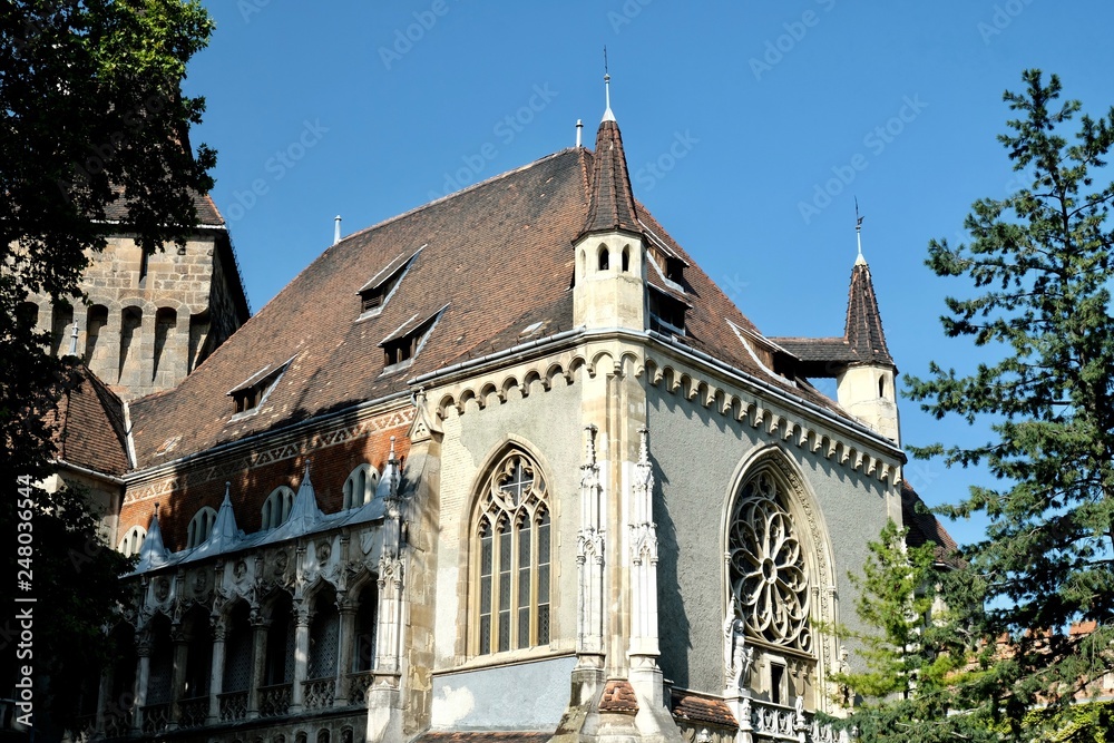 The city attractions. Traveling in Europe. Budapest Hungary house The city attractions. Traveling in Europe. Budapest Hungary house