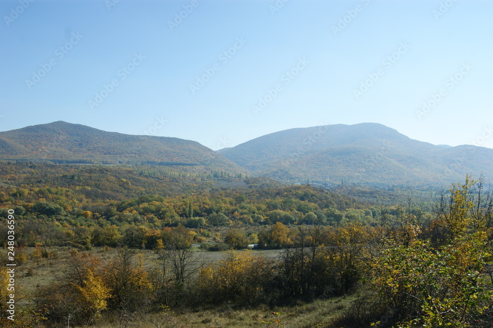 mountains in autumn