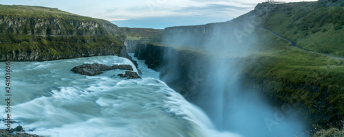 The Gullfoss waterfall in the Golden Circle