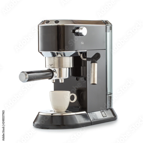 coffee maker on isolated white background