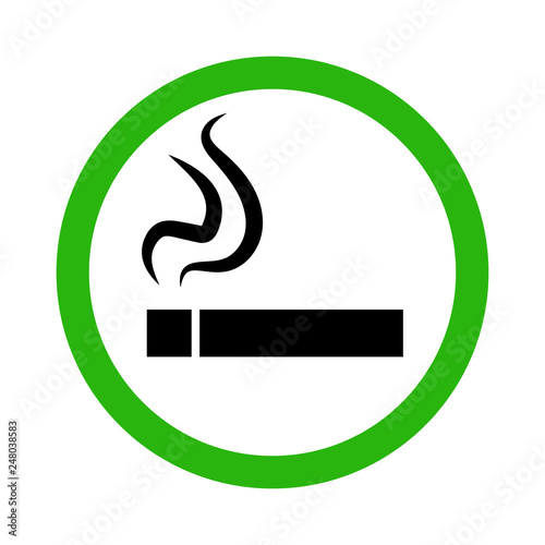 Icon smoking area. Vector illustration.