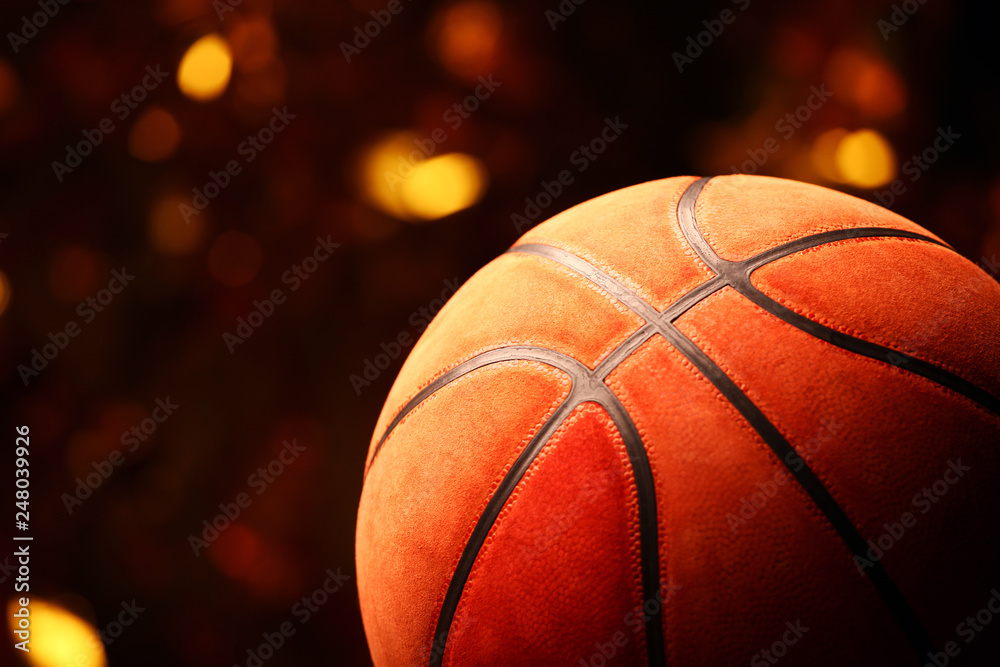 basketball ball gold bokeh Stock Photo | Adobe Stock
