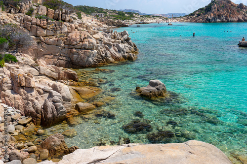 Beautiful beach of archipelago la Maddalena. Sardinia, Italy