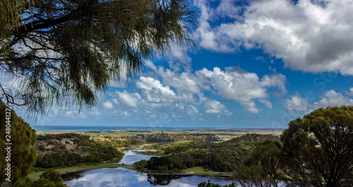 arieal few of wetlands in Australia  Victoira