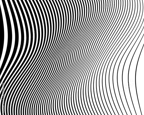 Wavy pattern. Texture with wavy, curves lines.