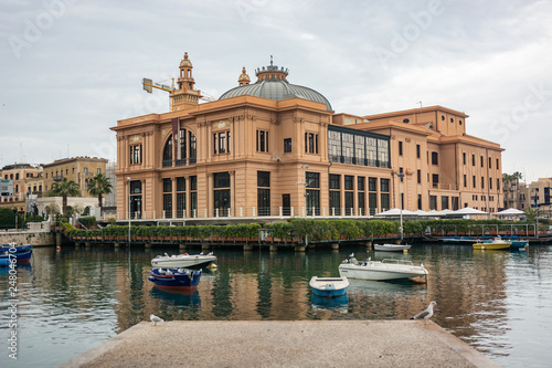 Photography the city of Bari, capital of the province of Puglia in southern Italy
