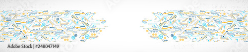 Hi-tech digital technology and engineering theme.
