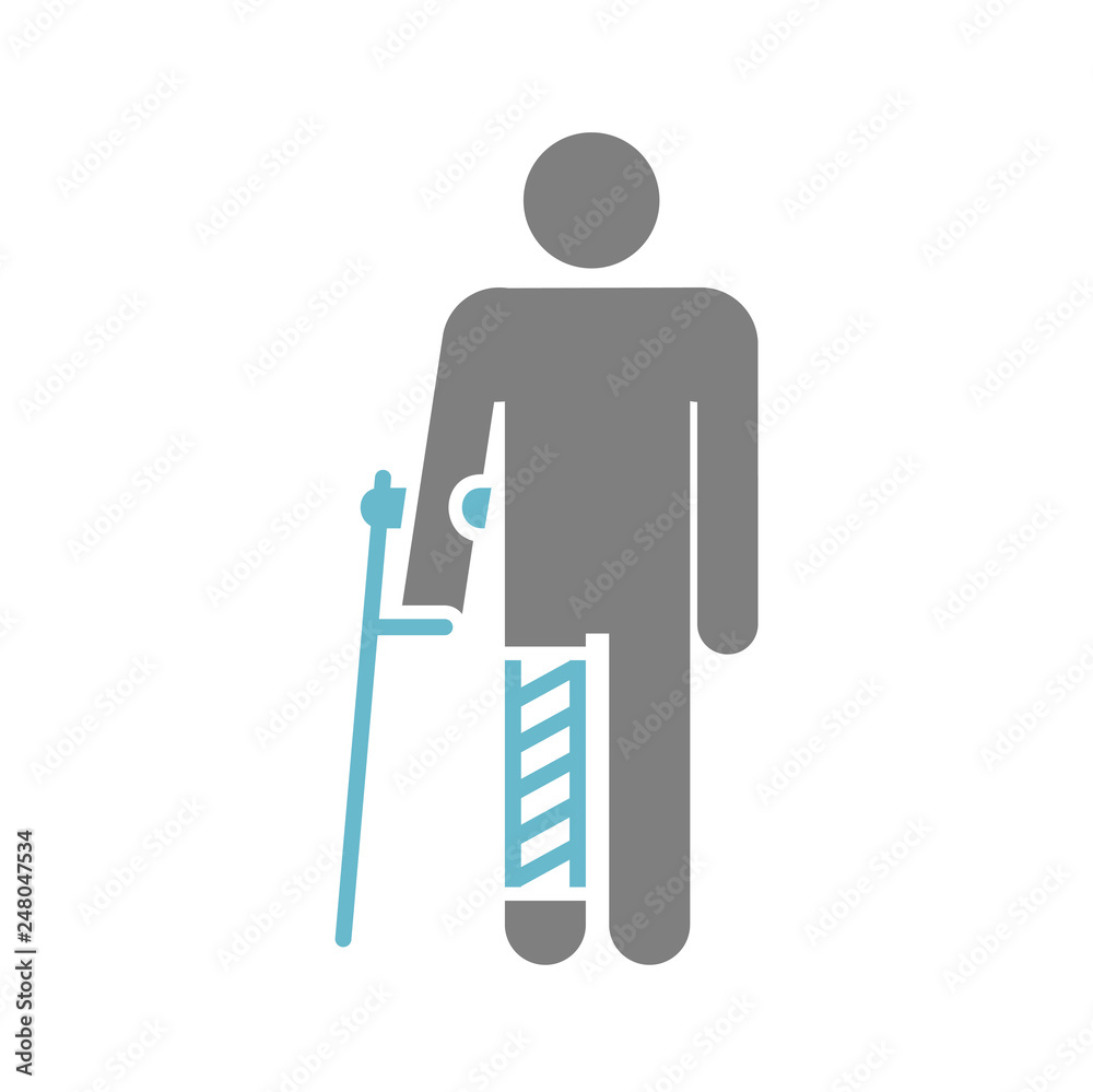 Disability icon on white background for graphic and web design, Modern simple vector sign. Internet concept. Trendy symbol for website design web button or mobile app Disability icon on white background for graphic and web design, Modern simple vector sign. Internet concept. Trendy symbol for website design web button or mobile app
