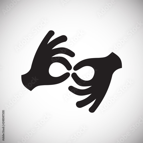 Deafness icon on white background for graphic and web design, Modern simple vector sign. Internet concept. Trendy symbol for website design web button or mobile app