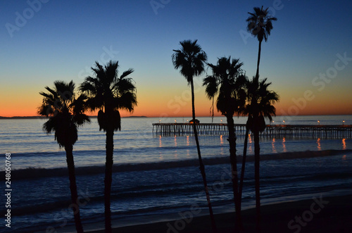 San Clemente Pier at Sunset