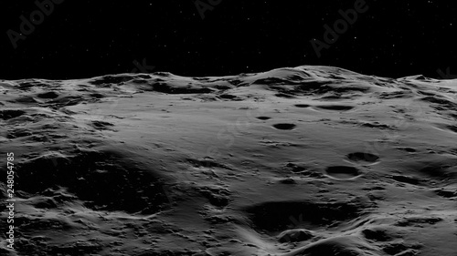 Moon surface / Realistic moon / The Moon is an astronomical body that orbits planet Earth, being Earth's only permanent natural satellite. Elements of this image furnished by NASA