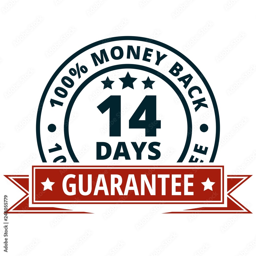 14 Days Money Back Guarantee illustration