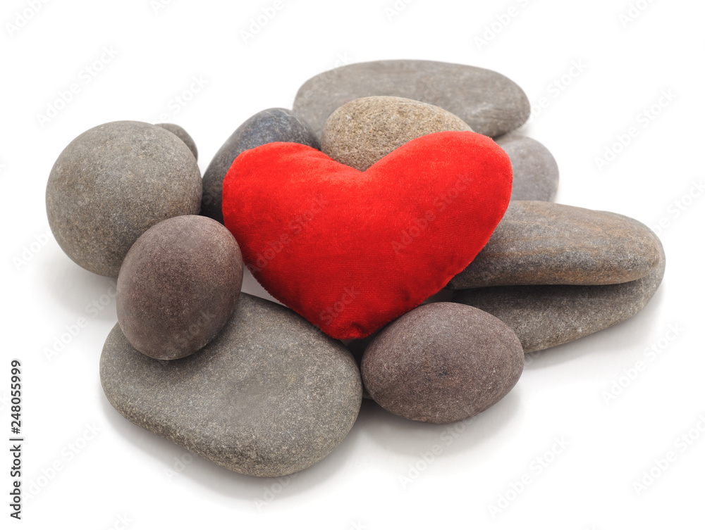 Stones and heart.