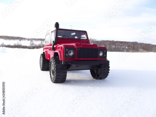 car in snow