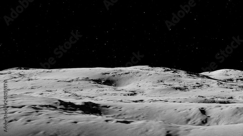Moon surface / Realistic moon / The Moon is an astronomical body that orbits planet Earth, being Earth's only permanent natural satellite. Elements of this image furnished by NASA