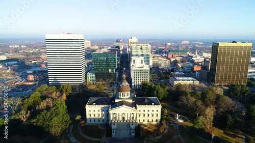 Downtown Columbia South Carolina Skyline Aerial