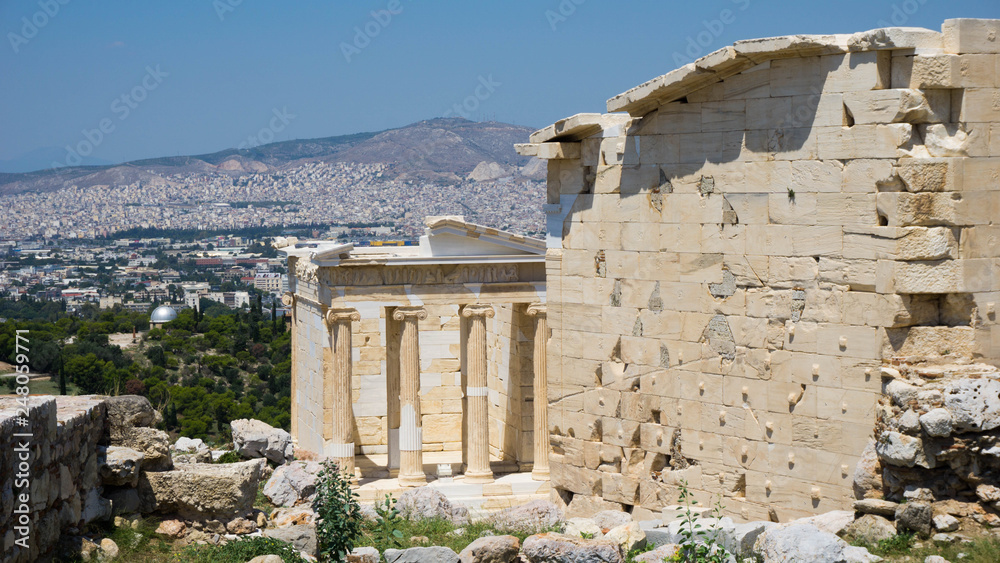 Excavation Site at Akropolis in Athens