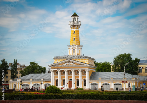 Canvas-taulu Beautiful firetower in old russian town Kostroma
