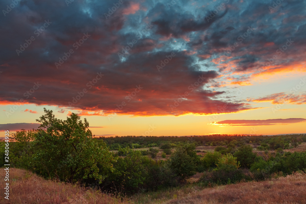 A magic summertime ending sunset...