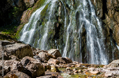 The Gega waterfall. The most famous and largest waterfall in Abkhazia. photo