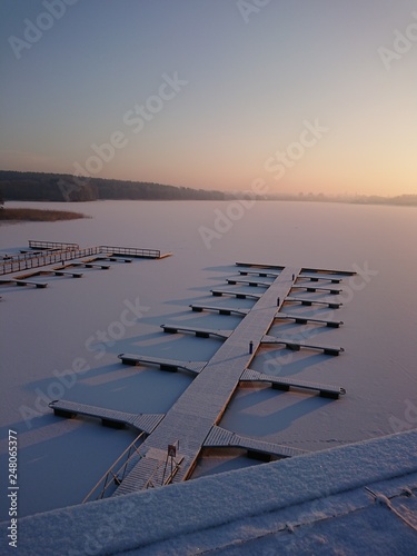 Fototapeta Naklejka Na Ścianę i Meble -  Jezioro Ukiel (Krzywe) Olsztyn - Warmia