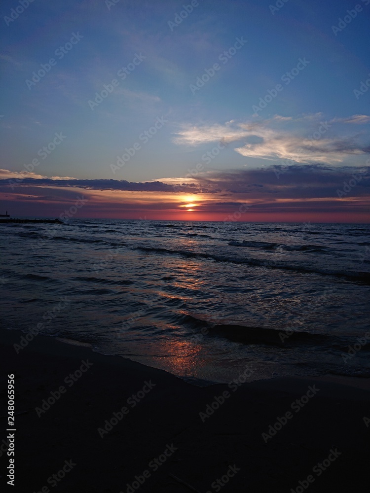 Łeba - Morze Bałtyckie. Baltyk plaża
