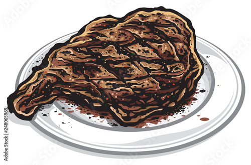 Grilled pork chop