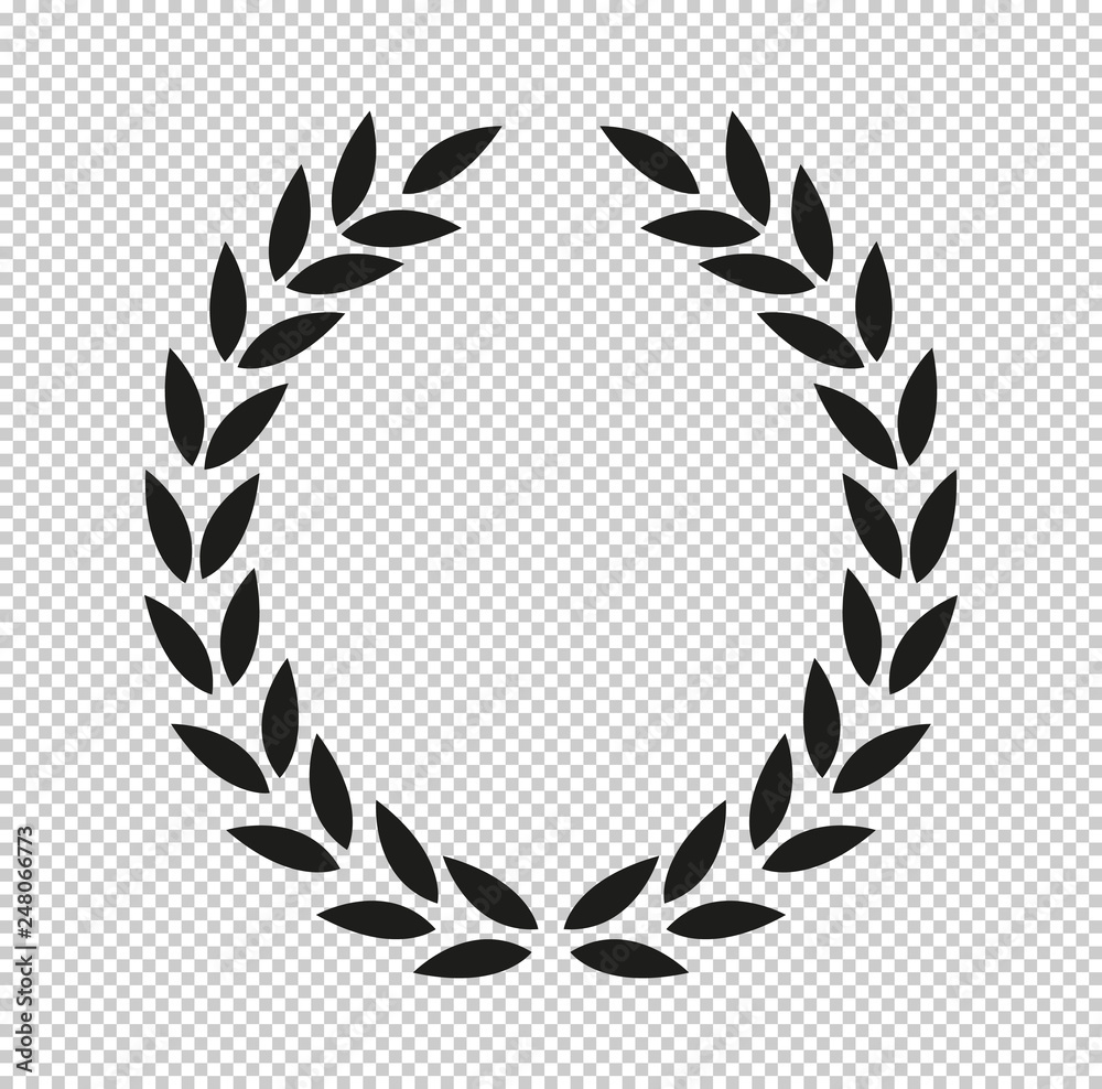Laurel Wreath - black vector icon Laurel Wreath - black vector icon