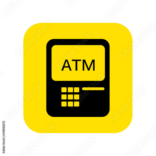 Atm icon vector